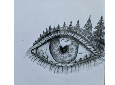 Eye world art drawing eye pencil sketch