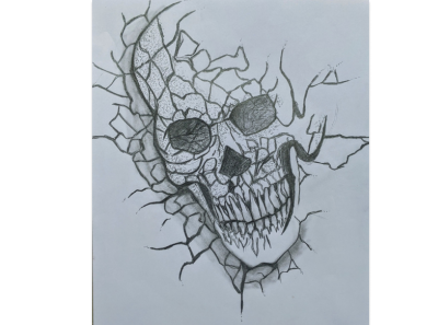 Skull art art drawing pencil sketch skull