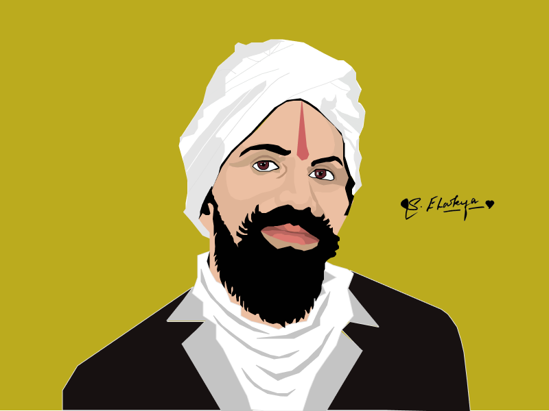 Bharathiyar - Figma Illustration by Elakya Sekar on Dribbble