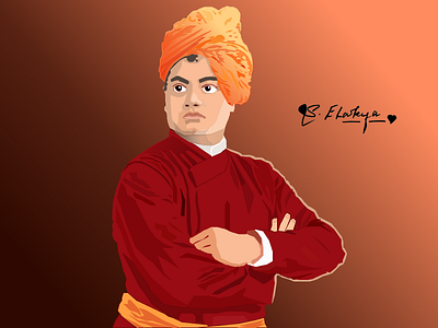 Swami Vivekananda - Figma Illustration divine mind map spiritual vision youth