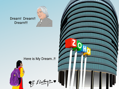 Dreaming For Zoho - Figma Illustration