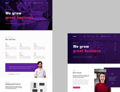 Web Template Recreation - II business figma uber design website