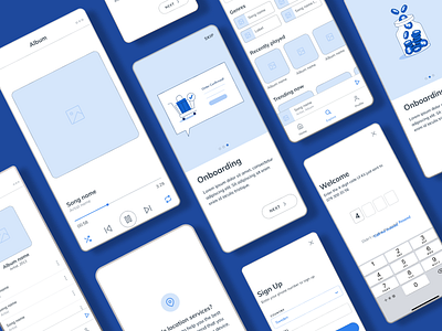 Mobile Template Recreation-XVIII branding figma ui vector