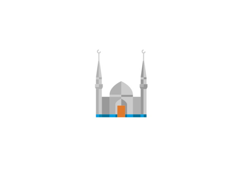 Masjid Animated Icon animation icon islamic masjid mosque