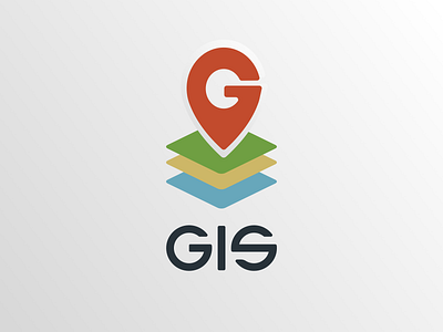 GIS earth g gis icon information layers letter logo pin system