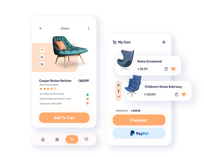 Sofa App artwork branding buy design minimal simple sofa typography ui uiux uiuxdesign ux uxdesign