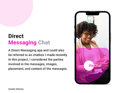 Direct Messaging Chat chat app dailyui messaging app mobile app uxui