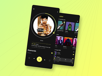 Music Mobile App | Concept app application concept design mobile music ui uiux ux
