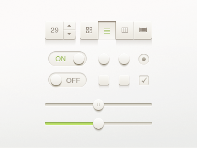 UI Kit kit ui ui switch on off button