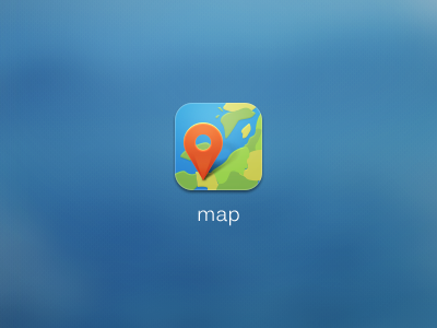 Map icon gui icon map theme ui