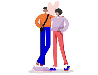 valentines'20 adobe illustrator banner character design editorial happy illustration minimalistic ui valentines day vector