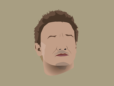 Jeremy Renner avengers design halkeye illustration illustrator jeremy renner portrait