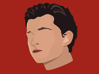 Tom Holland avengers design illustration illustrator portrait spiderman vector