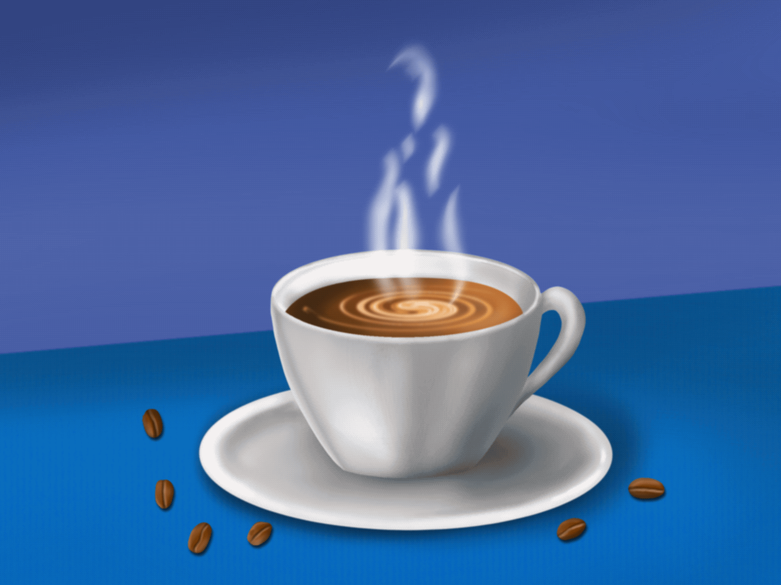 Cup of coffee animation gif by Demskaya Tatiana on Dribbble