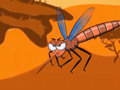 Mosquito adventure 2d africa animated animation cartoon character digitalart elefant funny gif illustration mosquito
