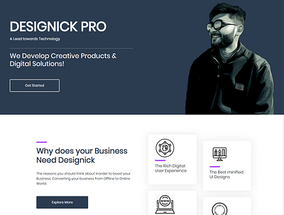 designickpro dedicated designer designer portfolio designick designick pro freelancer frontend nick ui ux uidesign ux concept web designer web template