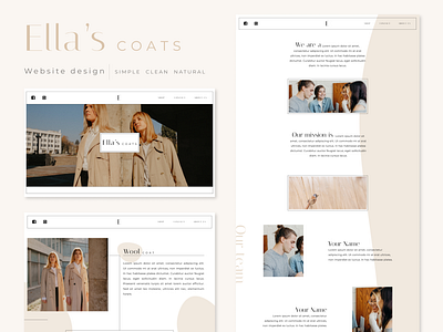 Ella's Coats website