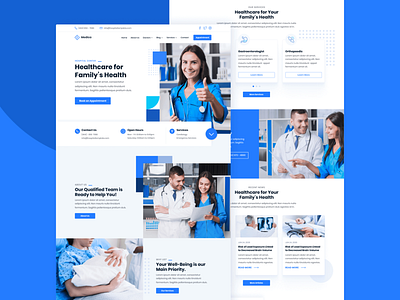 Landing Page | Medica - Doctor & Hospital Webflow Template doctor doctors health healthcare home homepage hospital landing landing page landingpage medical medicine patient patients web web design webdesign webflow website