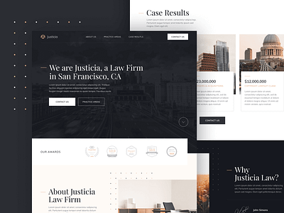 Web Design | Justicia - Law Firm & Lawyer Webflow Template