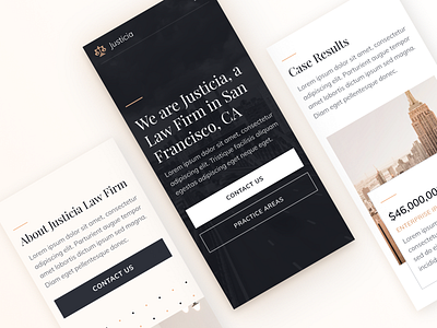 Mobile | Justicia - Law Firm & Attorney Webflow Template