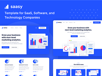 Web Design | Saasy - Saas & Tech Startup Webflow Template