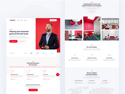 Homepage | Banca - Banking & Fintech Webflow Template bank banking credit credit card finance fintech home homepage landing landing page landingpage money wallet wealth web web design webdesign website