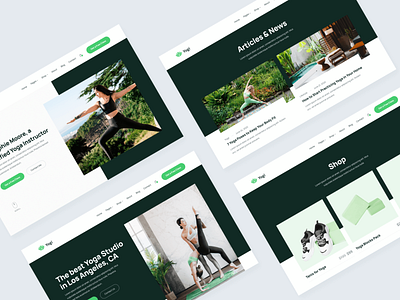 Web Design | Yogi - Yoga Teacher Webflow Template coach fitness green gym health home homepage landing landing page landingpage plant plants web web design webdesign webflow website wellness yoga