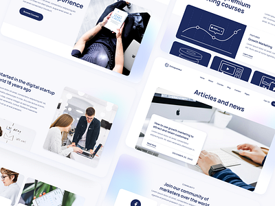 Composition - Entrepreneur - Online Courses Webflow Template course courses elearning entrepreneur guru home homepage landing landing page landingpage learning online courses personal brand teacher template web design webdesign webflow website