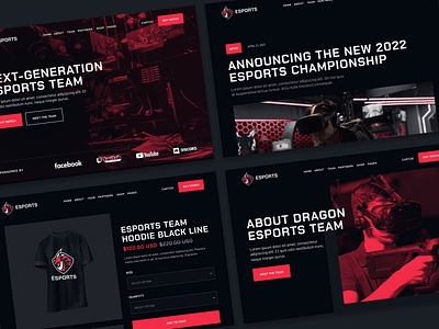 Pages - eSports Webflow Theme esports game gamer games gaming homepage landing landing page landingpage sports twitch videogame web design webdesign webflow website