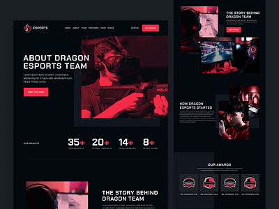 Composition - eSports & Gaming Webflow Website Template