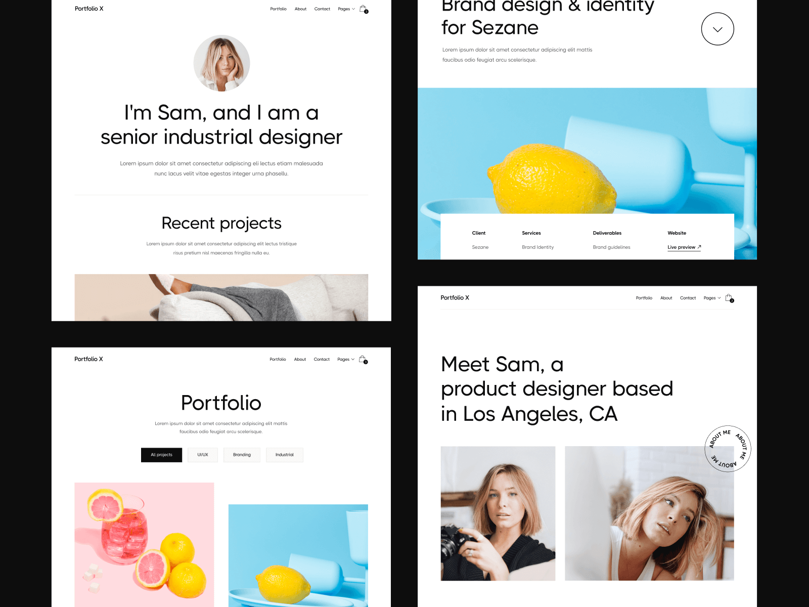 Pages Portfolio X Design Portfolio Webflow Template By Brix Templates For Brix Agency On