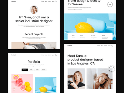 Pages | Portfolio X - Design Portfolio Webflow Template