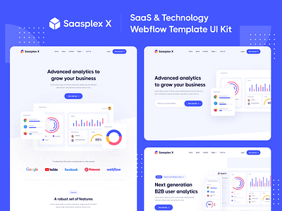 Presentation | Saasplex X - SaaS Webflow Template & UI Kit b2c