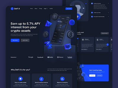 Home | DeFi X - Crypto Investments Webflow Theme