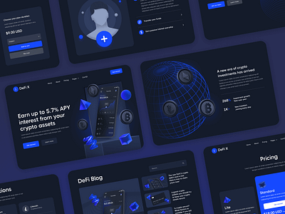 All Pages | DeFi X - Crypto Startup Webflow Website Template crypto wallet
