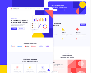 Home - Marketingly X | Marketing Agency Webflow Website Template design agency