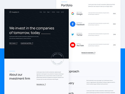 Home | Investor X Venture Capital Firm Webflow Website Template