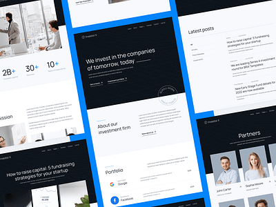 All Pages | Investor X - Incubator Firm Webflow Theme