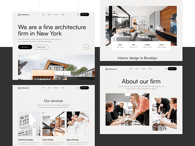 All Pages | Architecture X - Modern Architecture Design Webflow