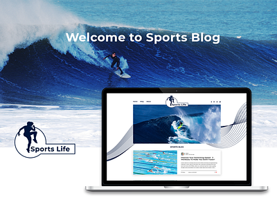 Sports Life logo design sports blog uxuidesign website design