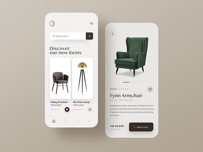 CHANINTR mobile web concept chanintr figma furniture interior mobile app mobile web sinthai sinthaistudio ui website