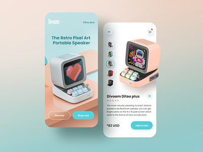 Divoom product page UI design concept