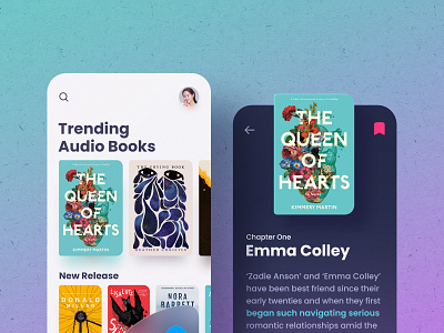 Audio book app UI design concept by SINTHAI on Dribbble