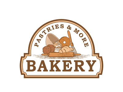 logo bakery vintage graphic