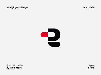 2 + Pill | Daily Logo Challenge | Day 4