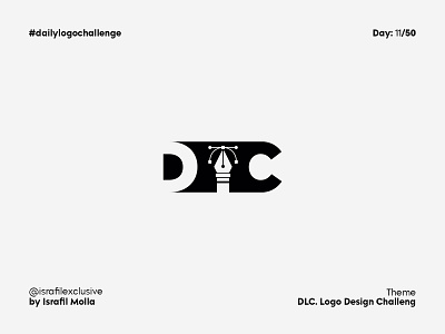 DLC Daily Logo Challenge Day #11 abstract branding challenge dailylogo dailylogochallenge day 11 icon illustration logo logodesign logodlc logotype negative space logo pentool typography