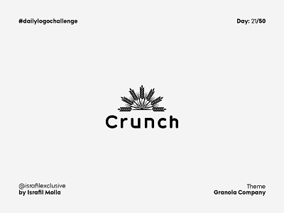 Crunch Daily Logo Challenge Day 21 branding challenge crunch dailylogo dailylogochallenge day 21 illustration logo logodesign logotype vector