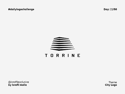 Torrine Daily Logo Challenge Day 22 city city guide city illustration city logo citylife dailylogo dailylogochallenge logodesign logotype real estate logo realestate