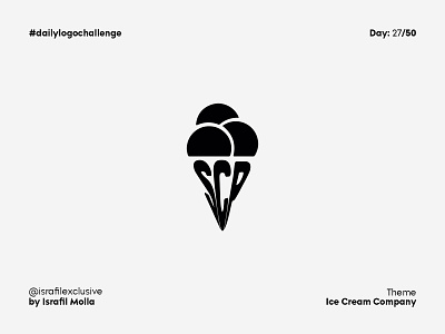 Scooop Daily Logo Challenge Day 27 dailylogo dailylogochallenge ice cream iceland icon logodesign negative space logo scoooplogo snob typography vector
