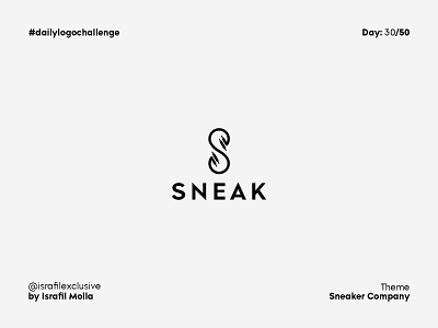 Sneaker Daily Logo Challenge Day 30 abstract dailylogo dailylogochallenge logo logodesign logotype minimal shoes shop sneaker typography